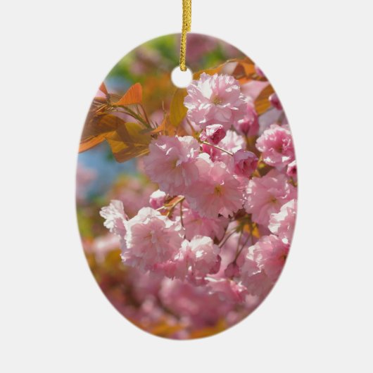 晴れた日のクワンザン桜 セラミックオーナメント (正面)