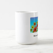 晴れた日のコーヒー・マグを持って下さい コーヒーマグカップ (中央)