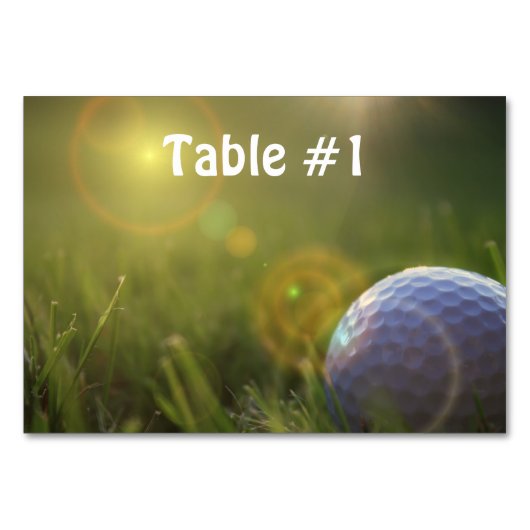 晴れた日のゴルフ テーブルナンバー (正面)