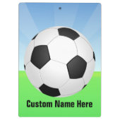 晴れた日のサッカーボール クリップボード (裏面)