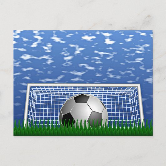 晴れた日のサッカー シーズンポストカード (正面)