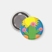 晴れた日のサボテン マグネット (正面/裏面)