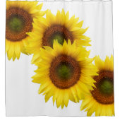 晴れた日のヒマワリのシャワー・カーテン シャワーカーテン (正面)