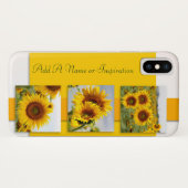 晴れた日のヒマワリのiPhoneの光沢のある場合 Case-Mate iPhoneケース (裏面(横))