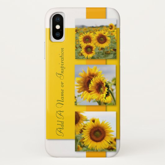 晴れた日のヒマワリのiPhoneの光沢のある場合 Case-Mate iPhoneケース (裏面)