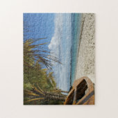 晴れた日のビーチ。 ジグソーパズル (縦)