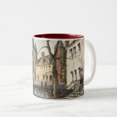 晴れた日のベルギーの水彩二灯 ツートーンマグカップ (正面右)