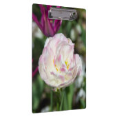 晴れた日の明るいピンクのチューリップ クリップボード (右)