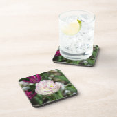 晴れた日の明るいピンクのチューリップ コースター (右側)