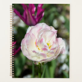 晴れた日の明るいピンクのチューリップ プランナー手帳