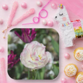 晴れた日の明るいピンクのチューリップ ペーパープレート (パーティー)