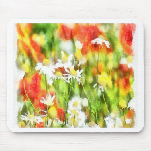 晴れた日の春の色 マウスパッド (正面)