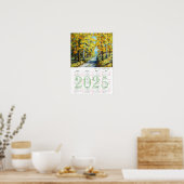 晴れた日の秋。ファインアートカレンダー2025 ポスター (キッチン)