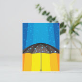 晴れた日の雨 ポストカード (スタンド正面)