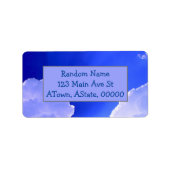 晴れた日の雲 ラベル (正面)