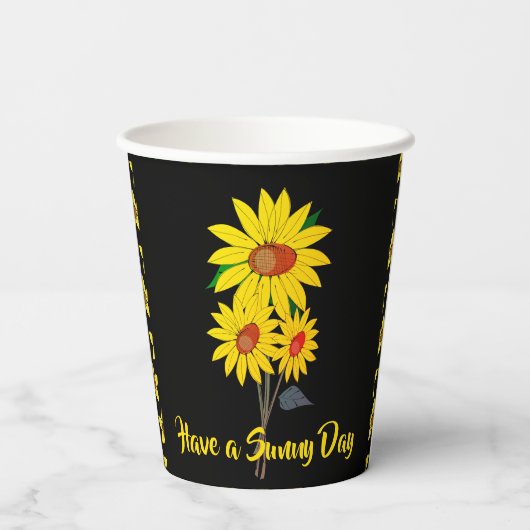 晴れた日を過ごす 紙コップ (裏面)