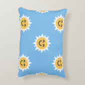 晴れた日12x16アクセント枕 アクセントクッション (裏面(縦))