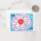 晴れた日 ノートカード (正面/裏面インサイチュ)