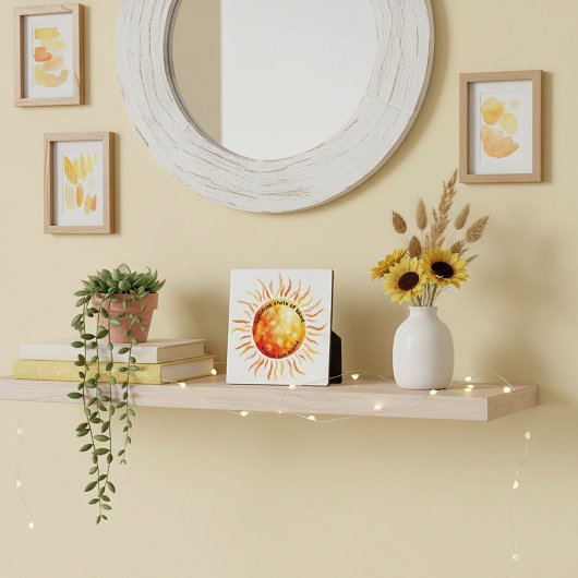 晴れた気マンマン、悩みは置き去りに フォトプラーク