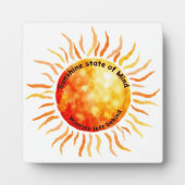 晴れた気マンマン、悩みは置き去りに フォトプラーク (正面)