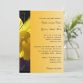 晴れた水仙の花の結婚式招待状 招待状 (スタンド正面)