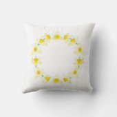 晴れた水仙。 クッション (裏面)