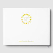 晴れた水仙。 ゲストブック (裏面)