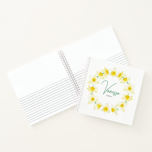 晴れた水仙。 ノートブック (内部)