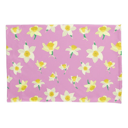 晴れた水仙。 枕カバー (正面)