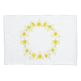 晴れた水仙。 枕カバー