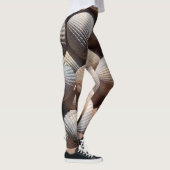 晴れた熱帯のエキゾチックな貝殻の写真の夏 レギンス (右)