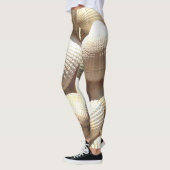 晴れた熱帯のエキゾチックな貝殻の写真の夏 レギンス (左)