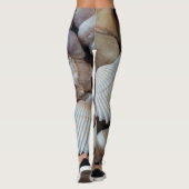 晴れた熱帯のエキゾチックな貝殻の写真の夏 レギンス (裏面)