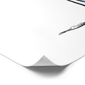 晴れた牛 ポスター (角)