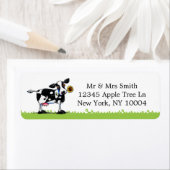 晴れた牛 ラベル (インサイチュ)