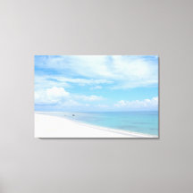 晴れた白い砂浜の海の風景 旅行写真