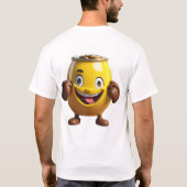 晴れた笑顔のコイン Tシャツ (裏面)