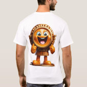 晴れた笑顔のコイン Tシャツ (裏面)