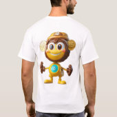 晴れた笑顔のコイン Tシャツ (裏面)