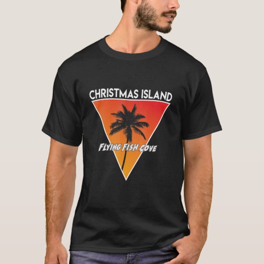 晴れた色のクリスマスアイランド Tシャツ (正面)