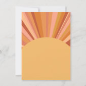 晴れた誕生日カード 招待状 (裏面)