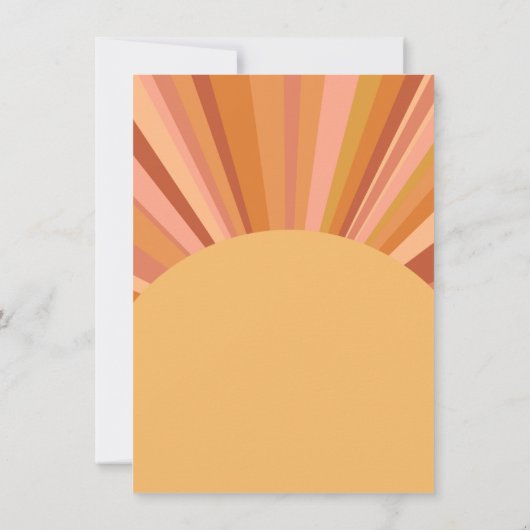 晴れた誕生日カード 招待状 (裏面)