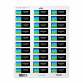 晴れた遊日の子供たちのアウトドア ラベル (フルシート)