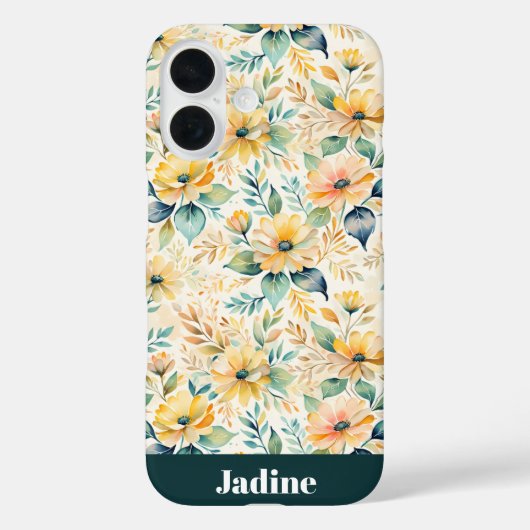 晴れた金ゴールドの花 Case-Mate iPhoneケース (裏面)