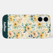晴れた金ゴールドの花 Case-Mate iPhoneケース (裏面 (横))