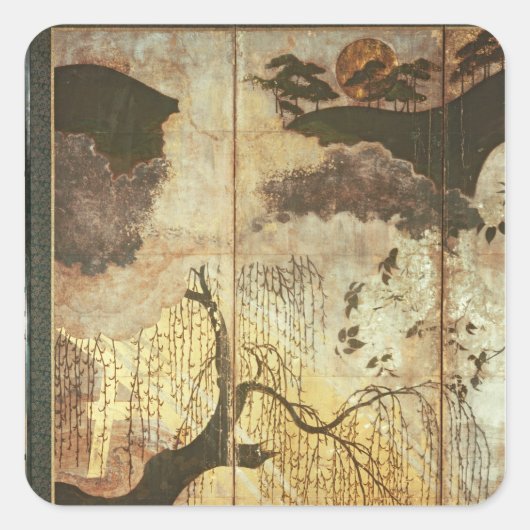 晴れた風景 スクエアシール (正面)