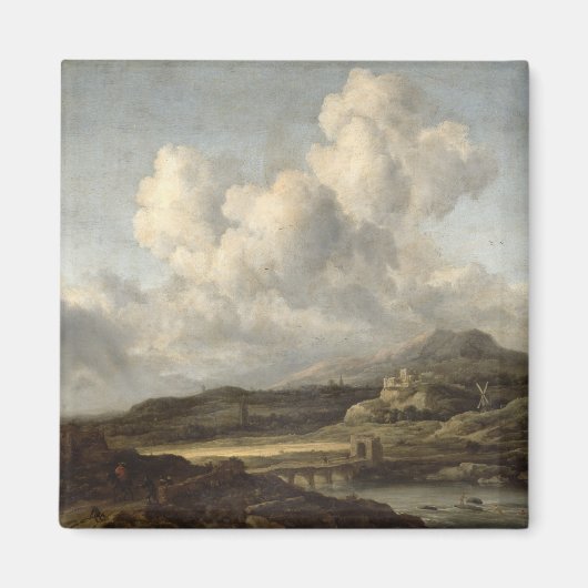 晴れた風景 マグネット (正面)