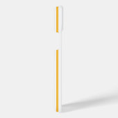 晴れた黄色と白の5つのストライプパターン iPhoneケース (右側面)