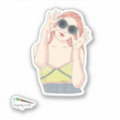 晴れてる シール (正面)