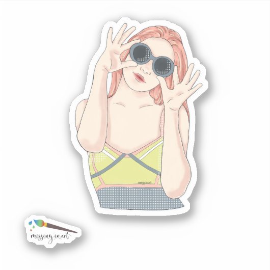 晴れてる シール (正面)